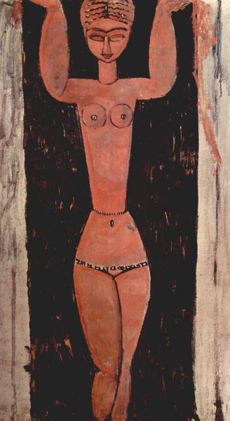 Amedeo Modigliani Stehende Karyatide